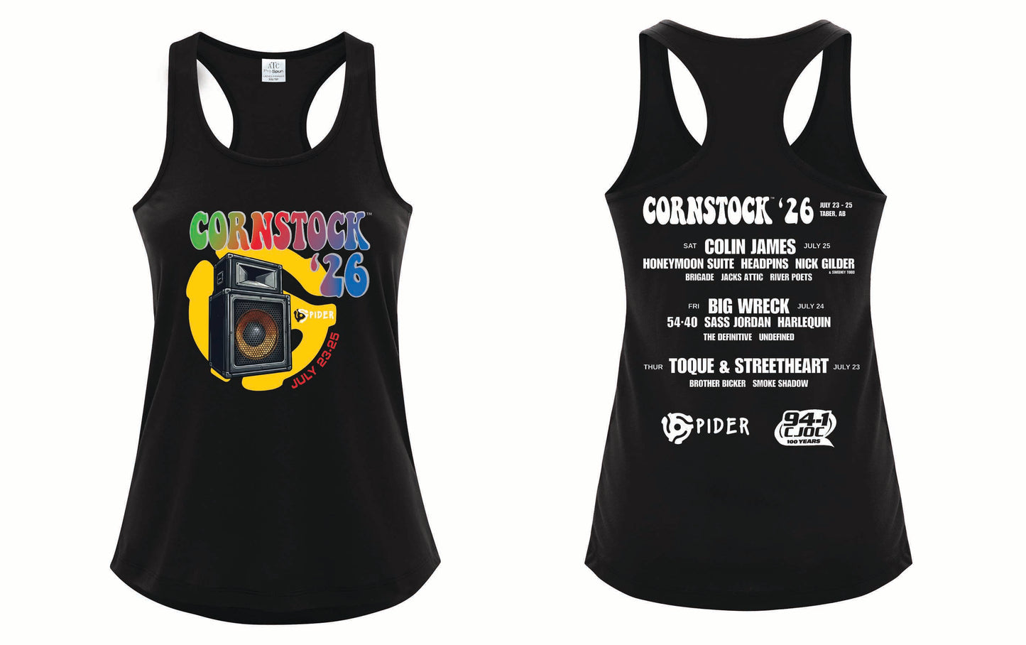 Cornstock 26 Racerback tanks