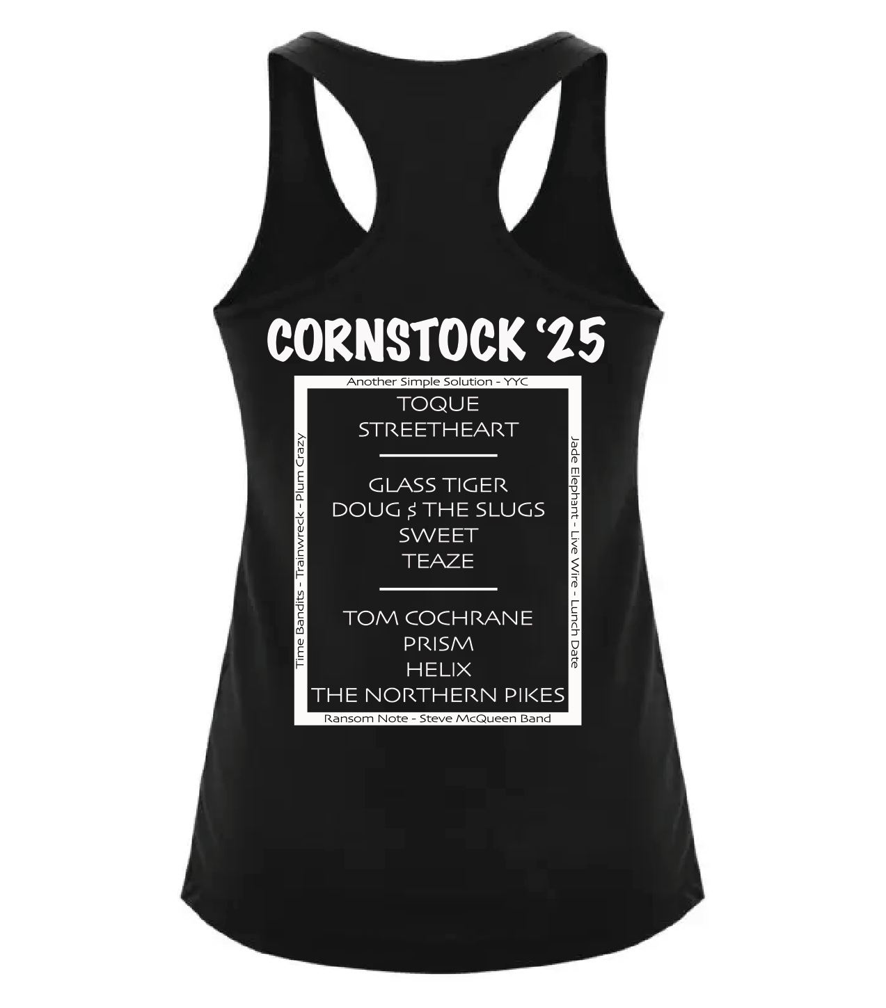 Cornstock '25 Ladies Racerback Tank Tops